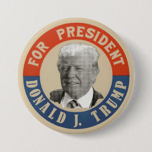 Badge Rond 7,6 Cm Président de Donald J. Trump For