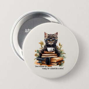 Badge Rond 7,6 Cm Prêt Pour L'École Comme Un Patron
