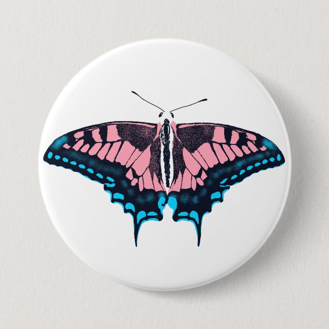 Badge Rond 7,6 Cm Pride transgenre (Devant)