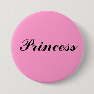 Badge Rond 7,6 Cm Princesse
