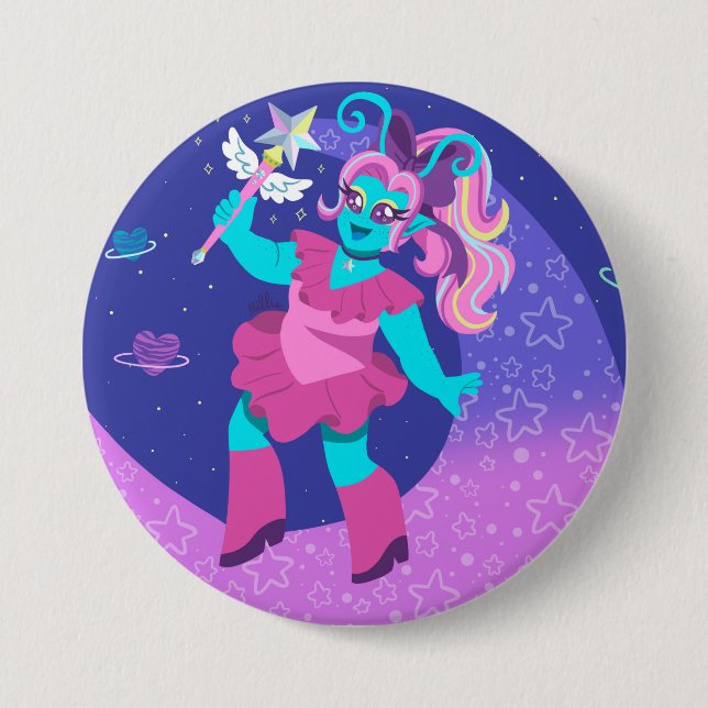 Badge Rond 7,6 Cm Princesse spatiale (Devant)