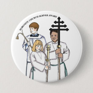 Badge Rond 7,6 Cm Prix du Serviteur de l'Église Maronite