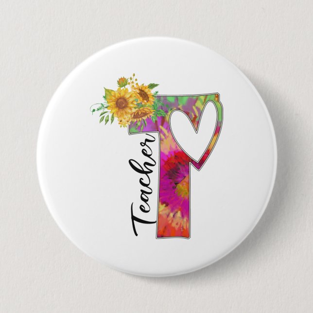 Badge Rond 7,6 Cm Professeur d'art (Devant)