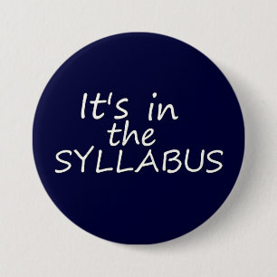 Badge Rond 7,6 Cm Professeur drôle Button d'université