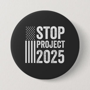 Badge Rond 7,6 Cm Projet 2025 Trump Amérique républicaine USA