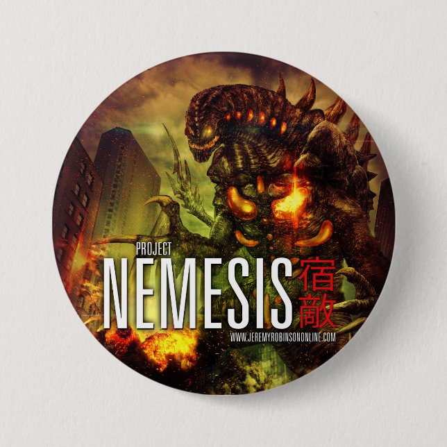 Badge Rond 7,6 Cm Projet Nemesis - le bouton ! (Devant)