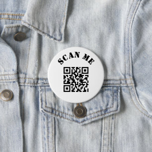 Badge Rond 7,6 Cm Promotion du code QR d'entreprise personnalisé