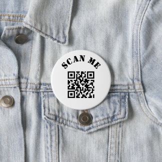 Badge Rond 7,6 Cm Promotion du code QR d'entreprise personnalisé