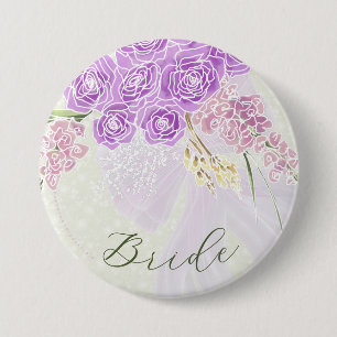 Badge Rond 7,6 Cm Puerto Madero noeud papillon en dentelle sur bouto