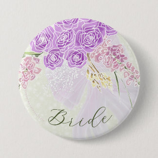 Badge Rond 7,6 Cm Puerto Madero noeud papillon en dentelle sur bouto