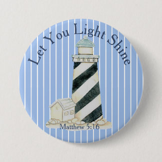 Badge Rond 7,6 Cm Que Ta Lumière Brille Matthieu 5:16