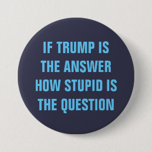 Badge Rond 7,6 Cm Question 2016 drôle pour des électeurs de GOP