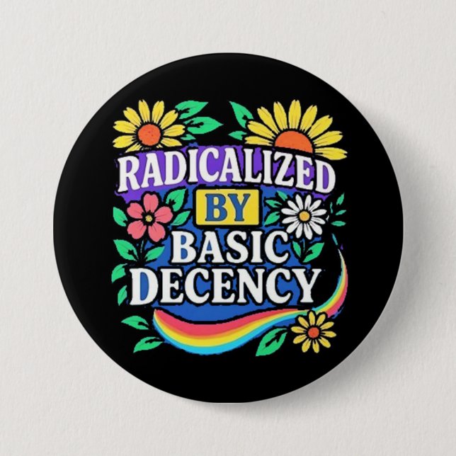 Badge Rond 7,6 Cm radicalisé (Devant)