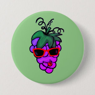 Badge Rond 7,6 Cm raisin