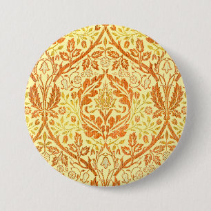 Badge Rond 7,6 Cm Rameau d'or William Morris Art nouveau vintage