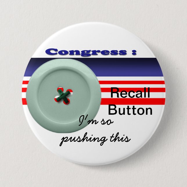 Badge Rond 7,6 Cm Rappel du congrès (Devant)