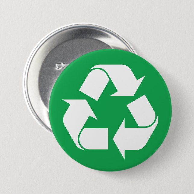 Badge Rond 7,6 Cm Recyclage (Devant & derrière)