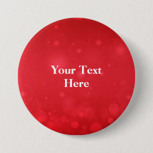 Badge Rond 7,6 Cm Red Bokeh Design MODÈLE,