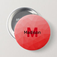 Red gradient geometric mesh pattern Monogram