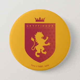 Badge Rond 7,6 Cm Red GRYFFINDOR™ Crowned Crest