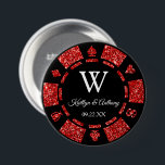 Badge Rond 7,6 Cm Red Parties scintillant Poker Chip Casino Fête de<br><div class="desc">Célébrez dans le style avec ce bouton de puces de poker tendance. Le design est facile à personnaliser avec votre propre libellé et votre famille et vos amis seront ravis quand ils recevront cette fabuleuse faveur de fête. Les éléments correspondants se trouvent dans la collection.</div>