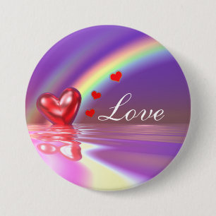 Badge Rond 7,6 Cm Réflexions de Valentine