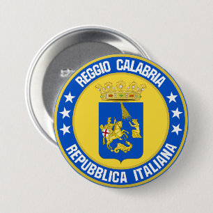 Badge Rond 7,6 Cm Reggio de Calabre