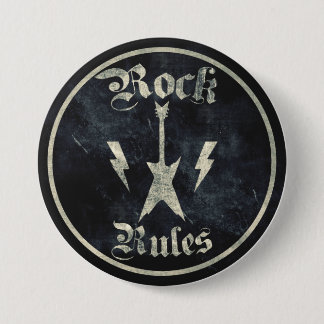Badge Rond 7,6 Cm Règles de roche ! !