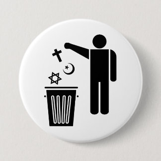 Badge Rond 7,6 Cm Religion Wastebin