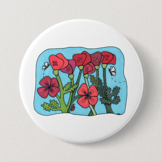 Badge Rond 7,6 Cm Remember the Resisters Pin (Devant)