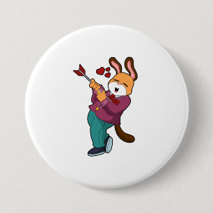 Badge Rond 7,6 Cm Renard en marié avec costume