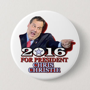 Badge Rond 7,6 Cm Républicain de Chris Christie pour le président