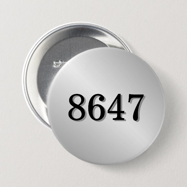 Badge Rond 7,6 Cm Résistance simple 8647 (Devant & derrière)