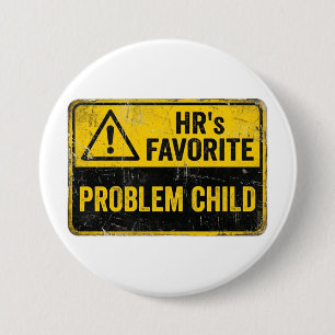 Badge Rond 7,6 Cm Ressources Humaines Déambulant Infraction RH Perfo