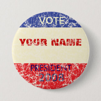 Badge Rond 7,6 Cm Rétro bouton personnalisé de campagne