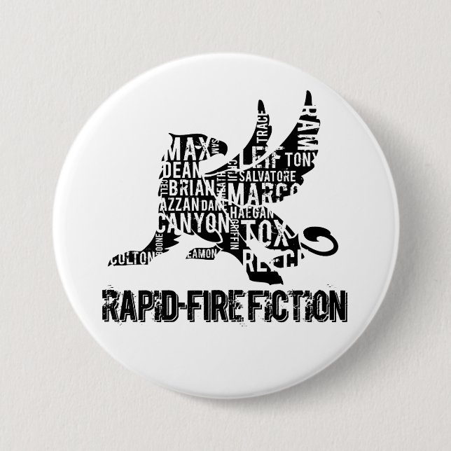 Badge Rond 7,6 Cm RFF Logo de Griffin Button BLK (Devant)