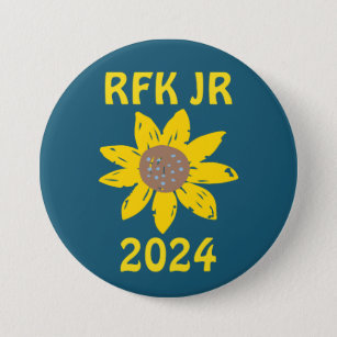Badge Rond 7,6 Cm RFK Robert F Kennedy Jr Pour Président 2024