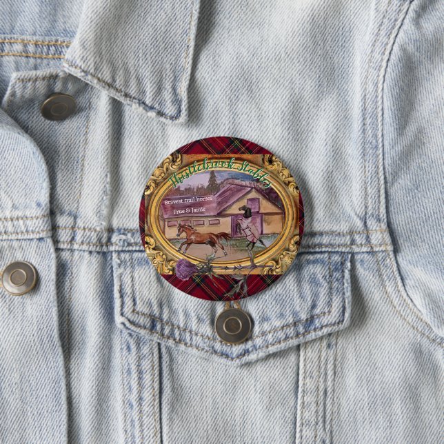 Badge Rond 7,6 Cm riboon (En situation)