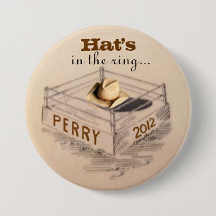 Badge Rond 7,6 Cm Rick Perry pour le président