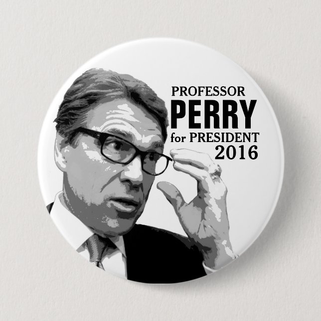 Badge Rond 7,6 Cm Rick Perry pour le président 2016 (Devant)