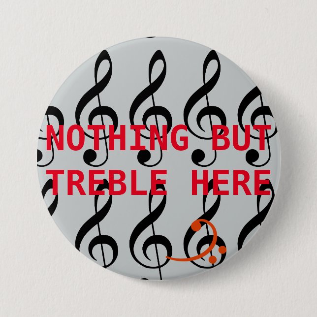 Badge Rond 7,6 Cm Rien mais triple (Devant)