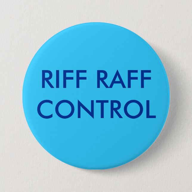 BADGE ROND 7,6 CM RIFF RAFFCONTROL (Devant)