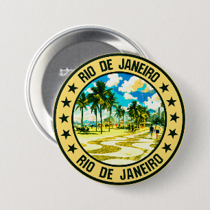 Badge Rond 7,6 Cm Rio de Janeiro