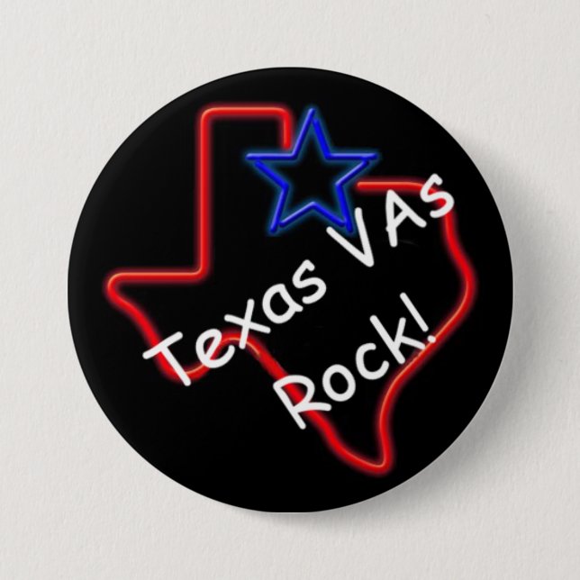 Badge Rond 7,6 Cm Roche 3" du Texas Vas bouton (Devant)
