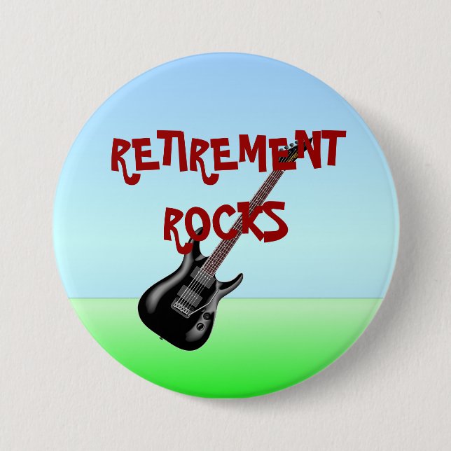 Badge Rond 7,6 Cm Roches de retraite (Devant)