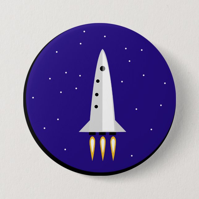 Badge Rond 7,6 Cm Rocket Science (Devant)