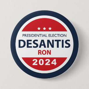 Badge Rond 7,6 Cm Ron DeSantis 2024