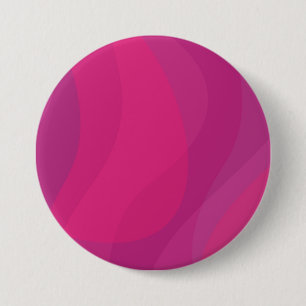 Badge Rond 7,6 Cm rose, moderne, cool, tendance illustration ondulée