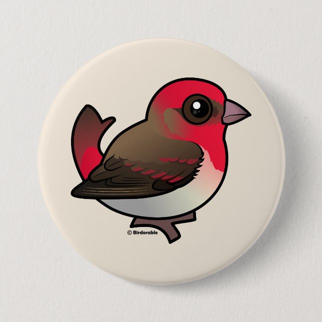 Badge Rond 7,6 Cm Rosefinch (Devant)