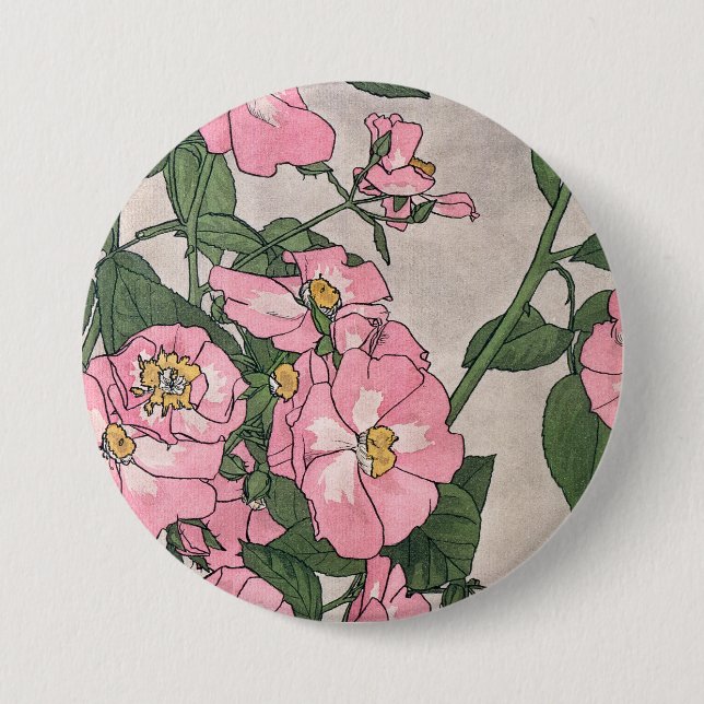 Badge Rond 7,6 Cm Roses des Prairies (Devant)